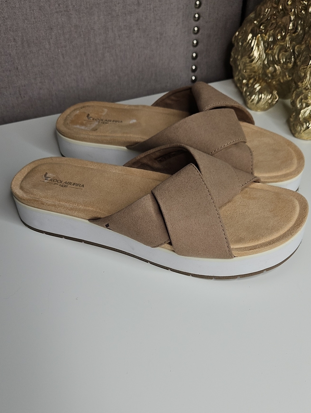Koolaburra By Ugg Platform Sandals Beige